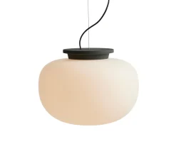 Frandsen Supernate Taklampa Opal White/Black Ø38