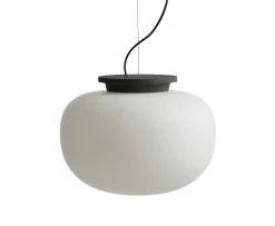 Frandsen Supernate Taklampa Opal White/Black Ø38