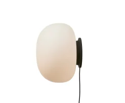 Frandsen Supernate Vägglampa Opal White/Black Ø38