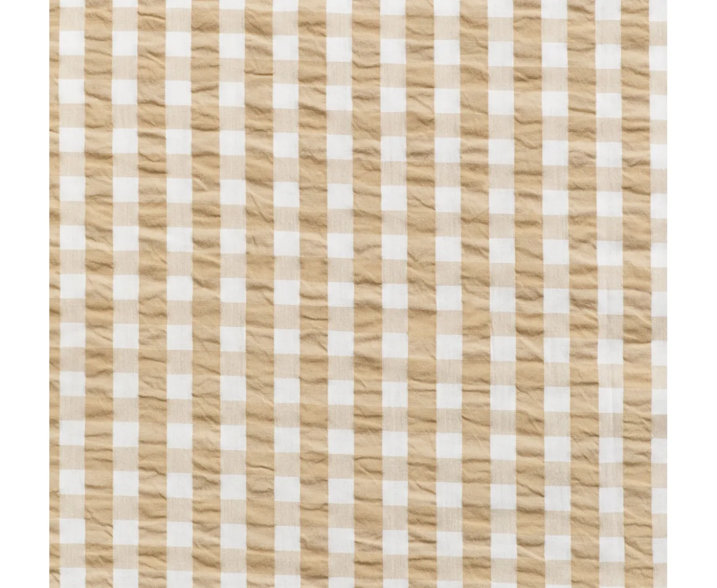 GANT Home Check Seersucker Påslakan Oat Beige Enkel