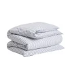 GANT Home Cotton Linen Stripe Påslakan Faded Denim Enkel