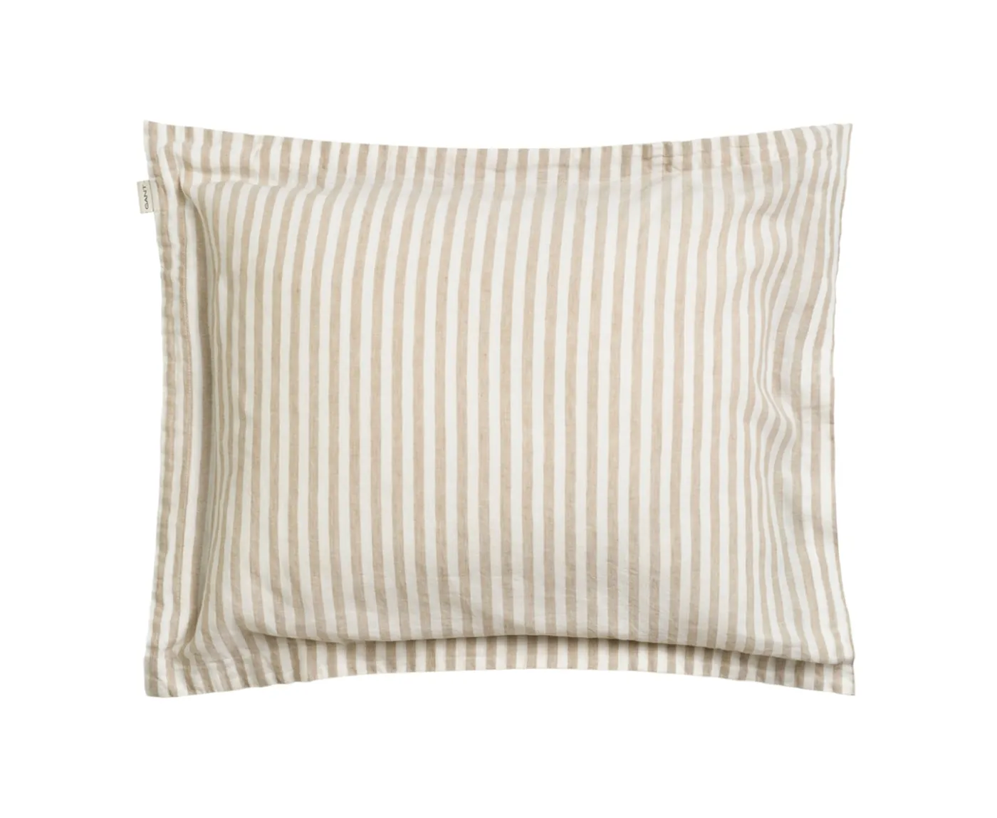 GANT Home Cotton Linen Stripe Örngott Oat Beige 50x60