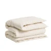 GANT Home Cotton Linen Stripe Påslakan Oat Beige Dubbel