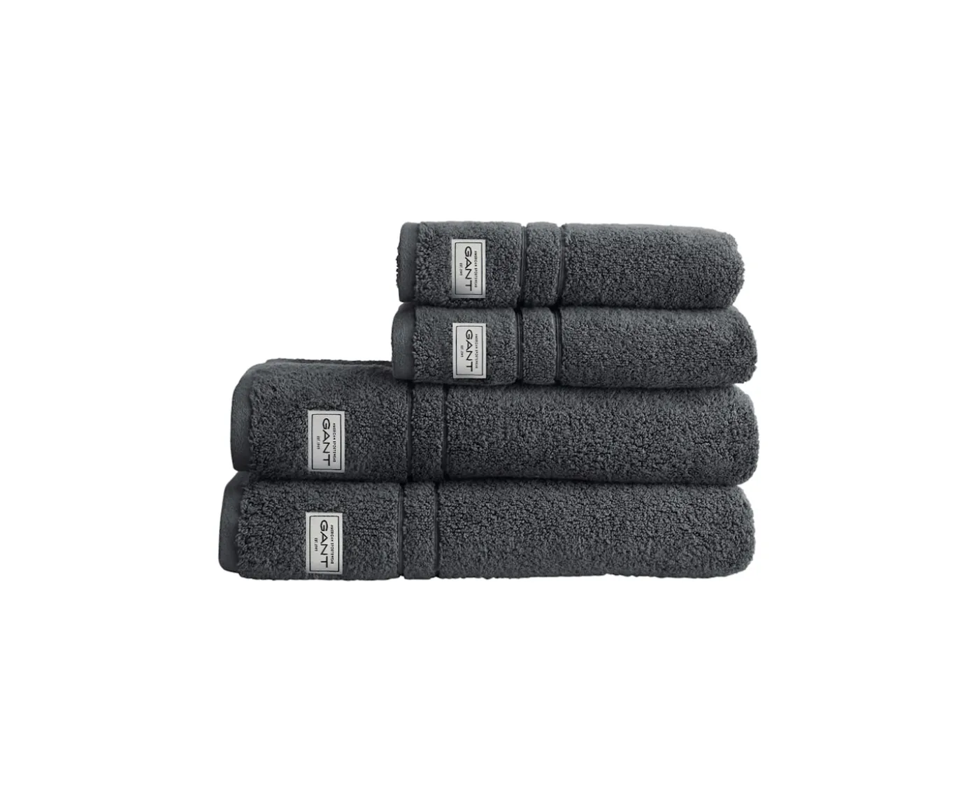 GANT Home Organic Premium Terry Handduk Anchor Grey 4-pack