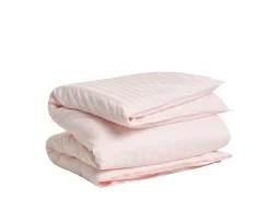 GANT Home Sateen Stripes Påslakan Almost Pink Enkel