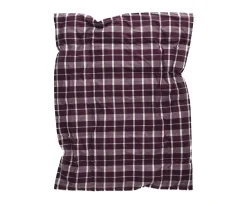 GANT Home Flannel Check Påslakan Deep Plum Dubbel