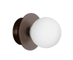 Globen Lighting Art Deco Vägglampa/Plafond Bronze/Vit Ø16