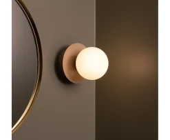 Globen Lighting Art Deco Vägglampa/Plafond Mud/Vit Ø16