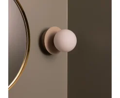 Globen Lighting Art Deco Vägglampa/Plafond Mud/Vit Ø16