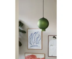 Globen Lighting Bams Taklampa Frostad Grön Ø25