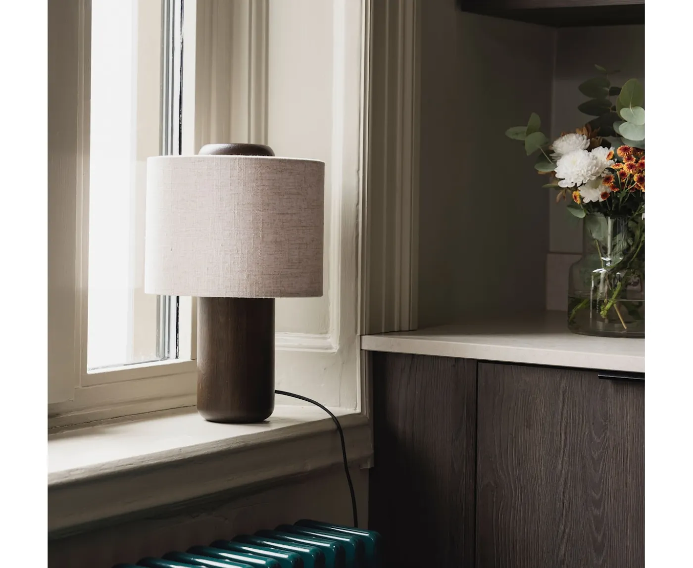 Globen Lighting Bosco Bordslampa Brunbetsad Ek 25cm