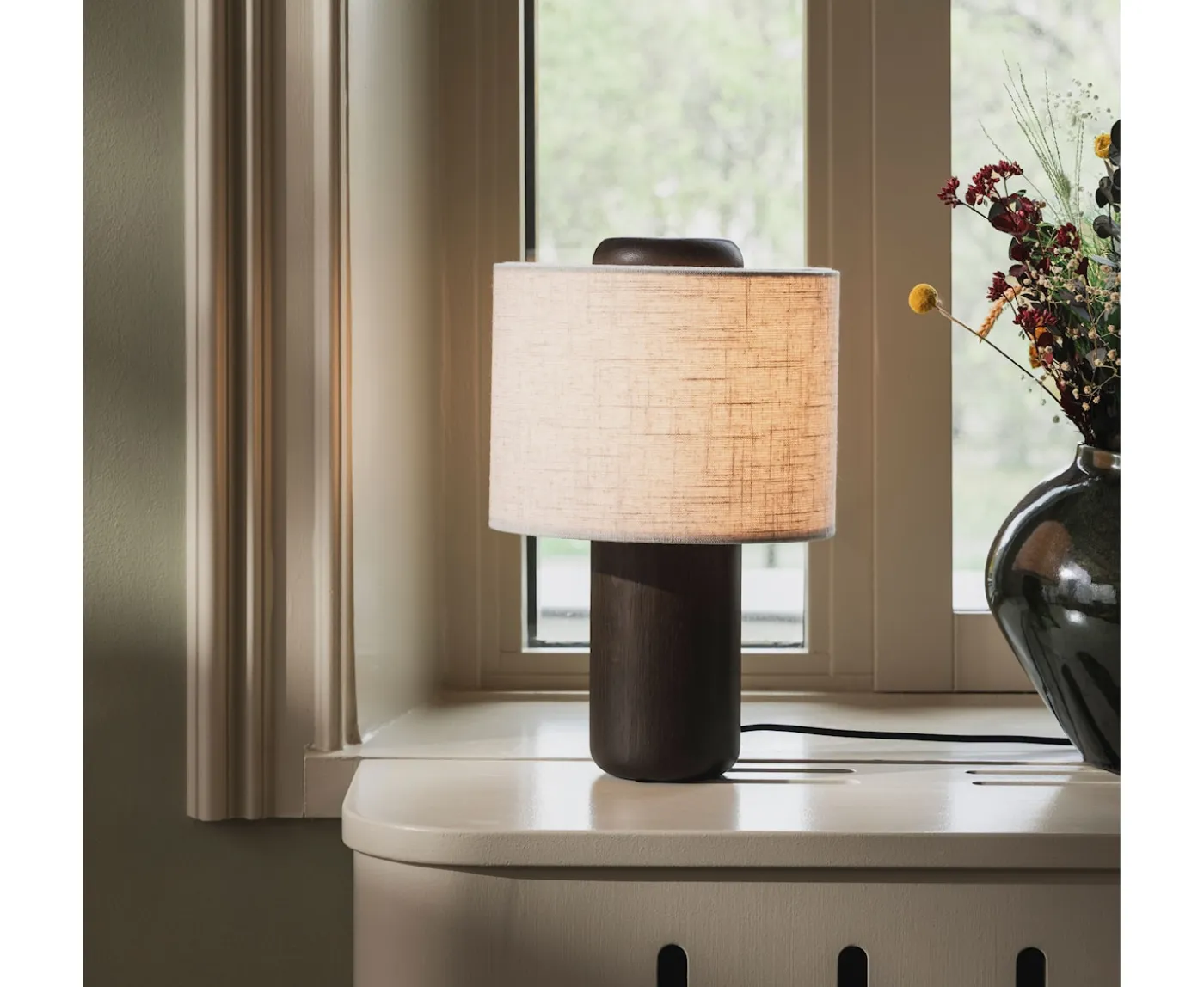 Globen Lighting Bosco Bordslampa Brunbetsad Ek 25cm
