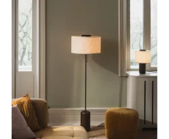 Globen Lighting Bosco Golvampa Brunbetsad Ek