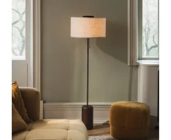 Globen Lighting Bosco Golvampa Brunbetsad Ek