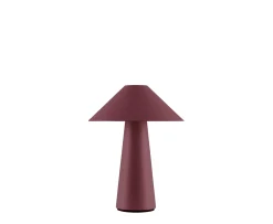 Globen Lighting Cannes Portabel Bordslampa Burgundy 26cm