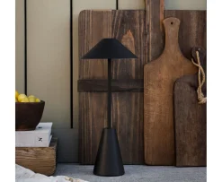 Globen Lighting Cannes Portabel Bordslampa Svart 32cm