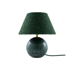 Globen Lighting Castello Bordslampa Dark Green Marble 24cm