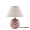 Globen Lighting Castello Bordslampa Dimrosa marmor/Beige 24cm