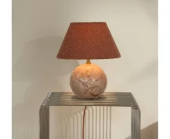 Globen Lighting Castello Bordslampa Dimrosa marmor 24cm
