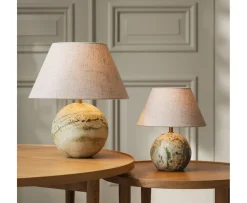 Globen Lighting Castello Bordslampa Ljusgrön marmor 35cm