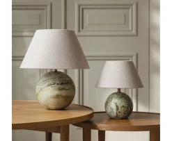 Globen Lighting Castello Bordslampa Ljusgrön marmor 35cm