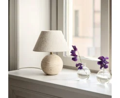 Globen Lighting Castello Bordslampa Travertin 24cm