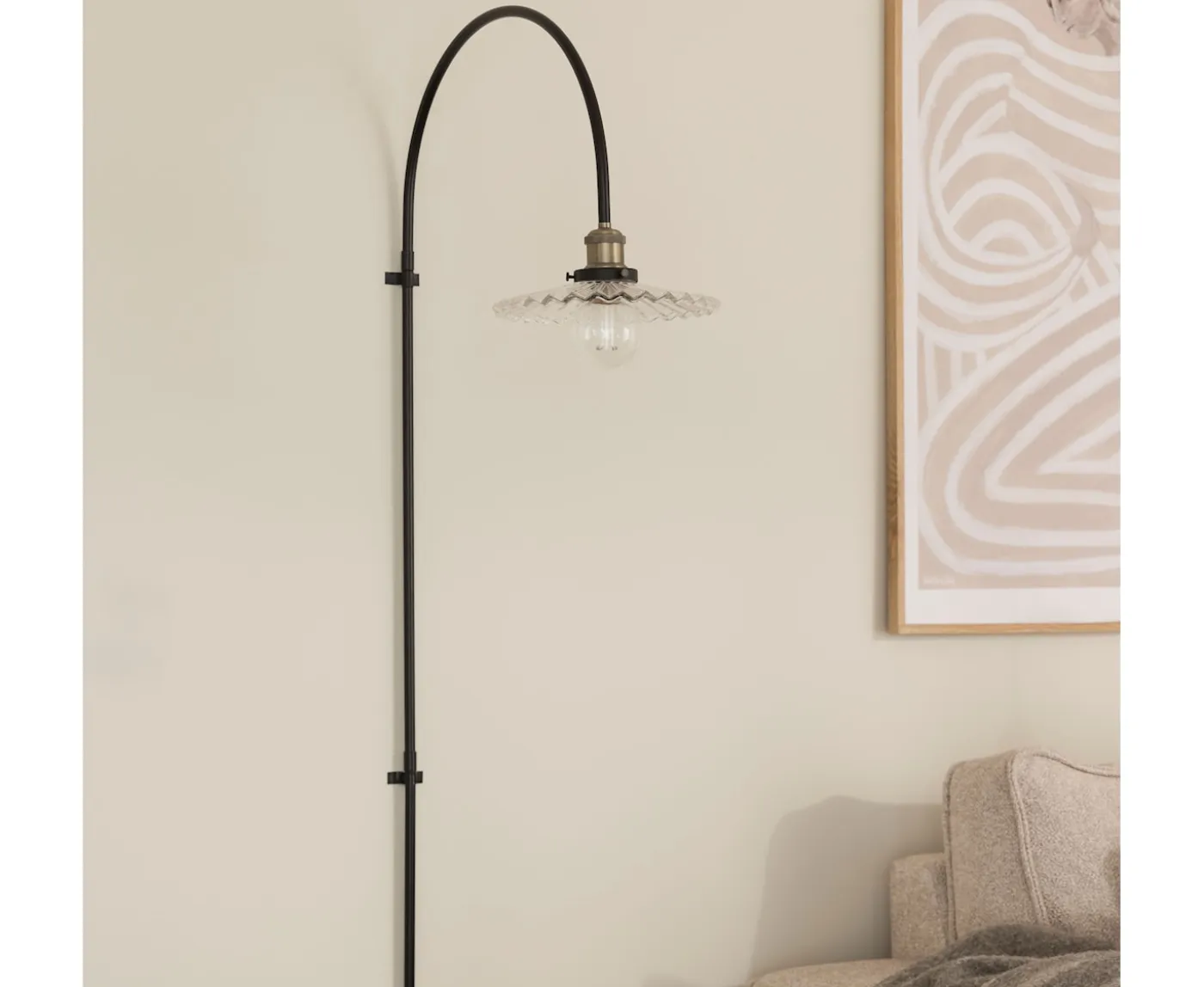 Globen Lighting Cobbler Vägglampa Klar 150cm