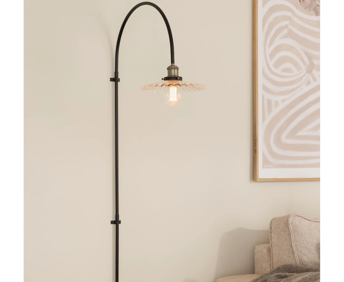 Globen Lighting Cobbler Vägglampa Klar 150cm