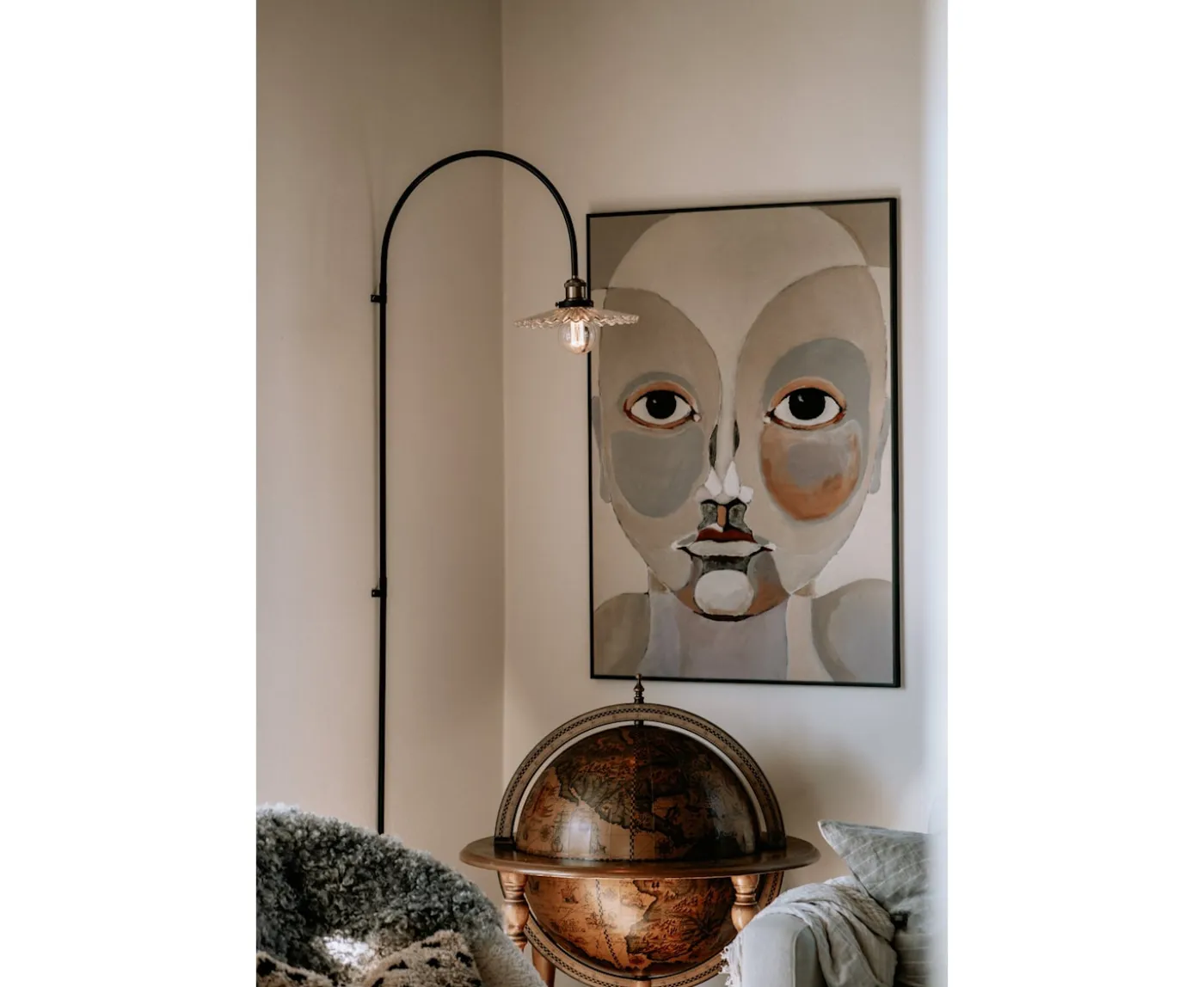Globen Lighting Cobbler Vägglampa Klar 150cm
