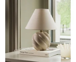 Globen Lighting Dahlia Bordslampa Beige 24cm