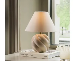 Globen Lighting Dahlia Bordslampa Beige 24cm