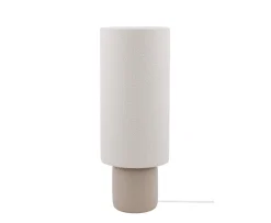 Globen Lighting Florian Golvlampa Vit bouclé/Beige 80cm