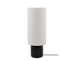 Globen Lighting Florian Golvlampa Vit bouclé/Svart 80cm