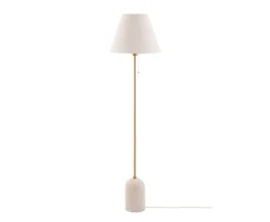Globen Lighting Gino Golvlampa Beige travertin