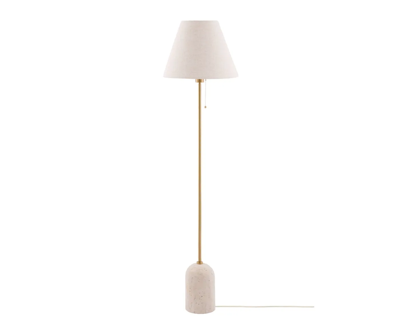 Globen Lighting Gino Golvlampa Beige travertin