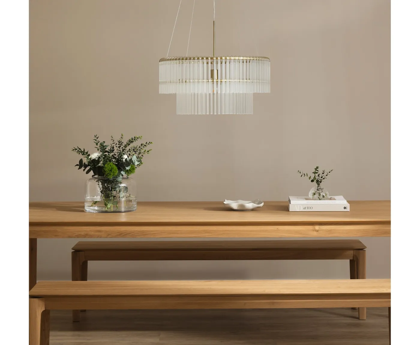 Globen Lighting Hook Taklampa Clear/Brushed Brass