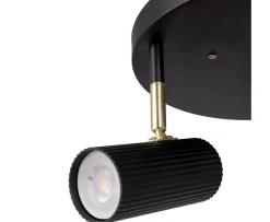 Globen Lighting Hubble 3 Rund Spotlight Svart