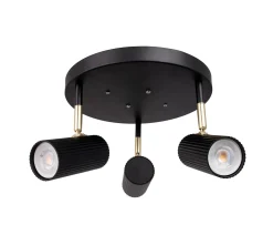 Globen Lighting Hubble 3 Rund Spotlight Svart