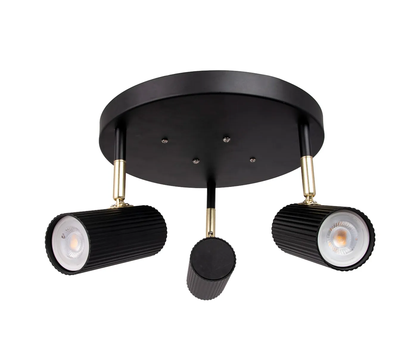Globen Lighting Hubble 3 Rund Spotlight Svart