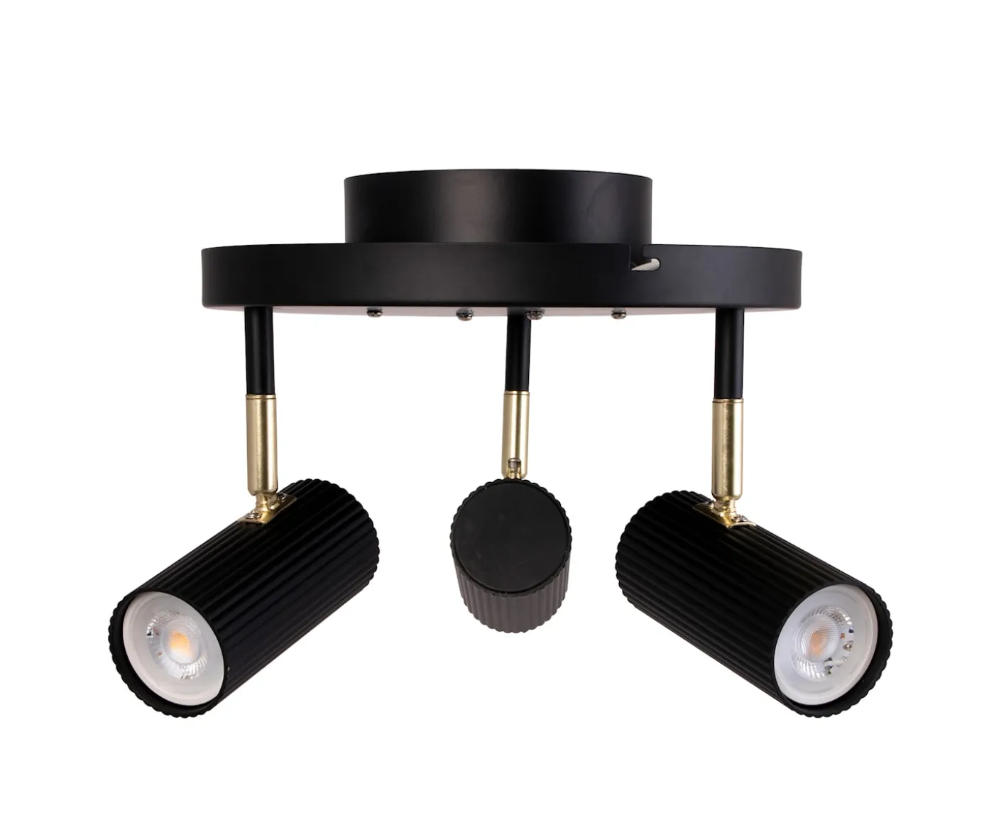 Globen Lighting Hubble 3 Rund Spotlight Svart