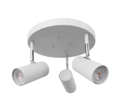 Globen Lighting Hubble 3 Rund Spotlight Vit
