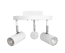Globen Lighting Hubble 3 Rund Spotlight Vit