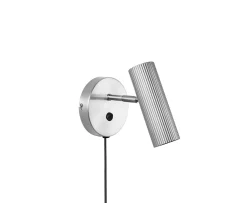 Globen Lighting Hubble Vägglampa Borstad Stål