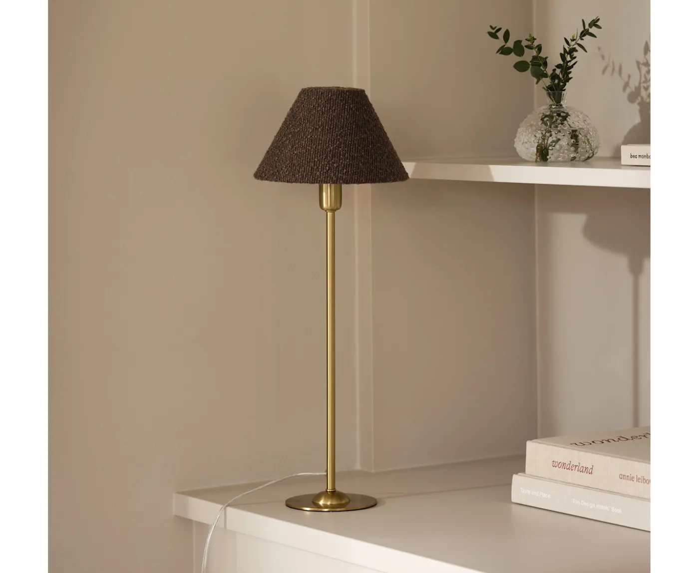 Globen Lighting Iris Lampskärm Bouclé Mocha 20cm