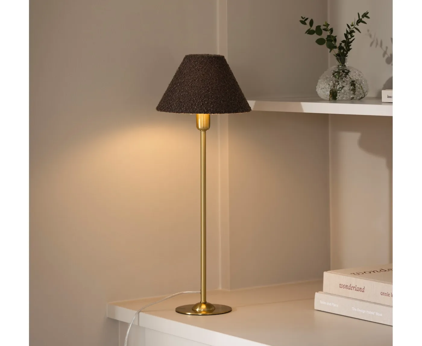 Globen Lighting Iris Lampskärm Bouclé Mocha 20cm