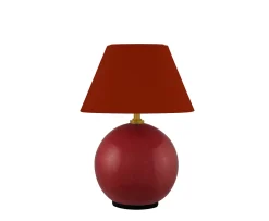 Globen Lighting Iris Portabel Bordslampa Burgundy