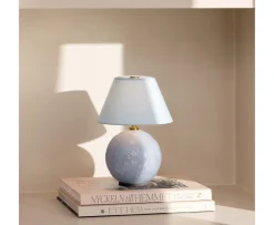 Globen Lighting Iris Portabel Bordslampa Duvblå