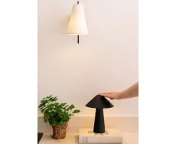 Globen Lighting Lou Vägglampa Bouclé Vit/Svart