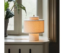 Globen Lighting Noah Bordslampa Vit bouclé 25cm