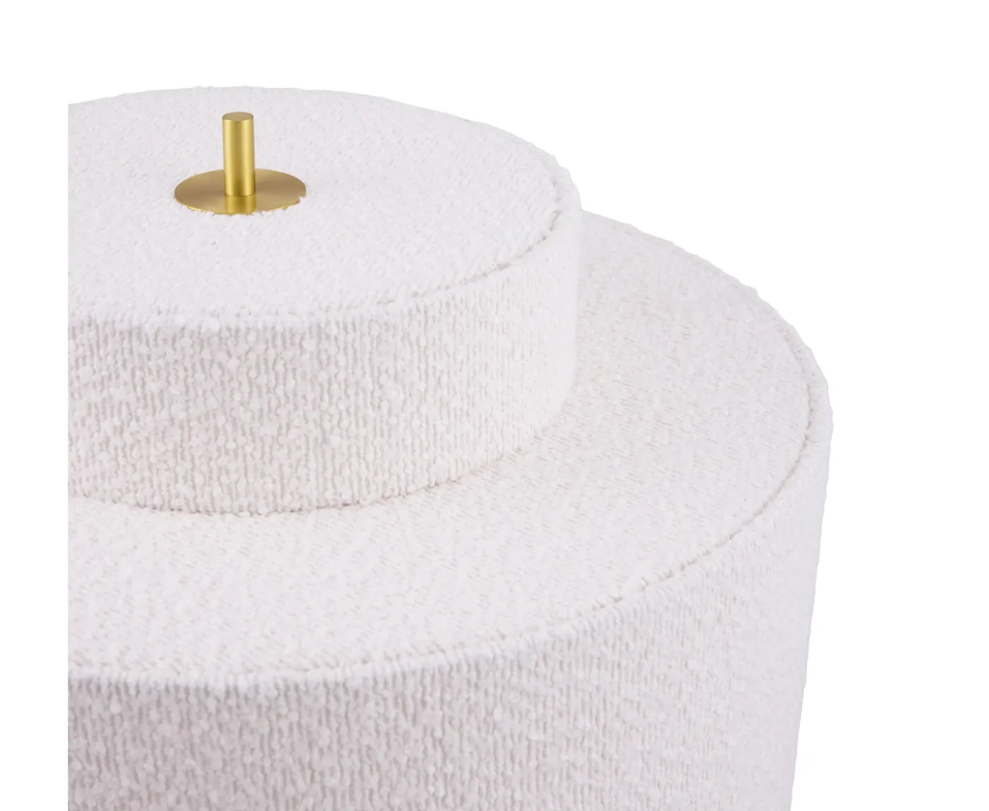 Globen Lighting Noah Golvlampa Vit Bouclé 45cm